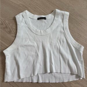 Brandy Melville Skylar Ribbed Crop Tank Top